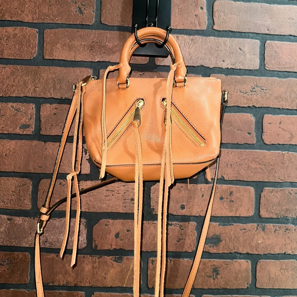 Rebecca Minkoff Micro Moro Soft Brown Leather Satchel/Crossbody